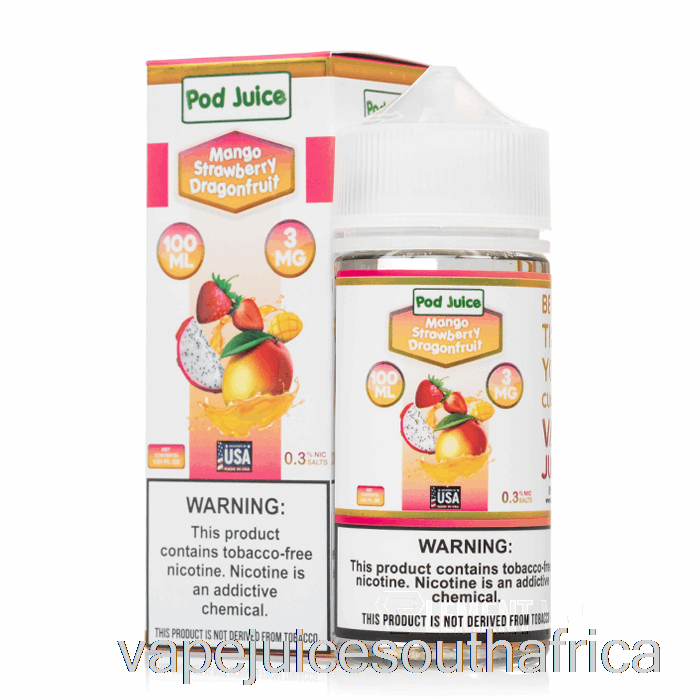 Vape Pods Mango Strawberry Dragonfruit - Pod Juice - 100Ml 6Mg
